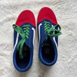 VANS Old Skool Yacht Club skate shoes unisex Youth 6.5 ~Primary colors